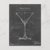 白黒マルチニガラス青写真 ポストカード (正面)