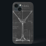 白黒マルチニガラス青写真 iPhone 13ケース<br><div class="desc">ブラック&ホワイトMartiniガラス青写真。アーティスト：イーサン・ハーパー。イメージID: 106174Z。</div>