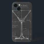 白黒マルチニガラス青写真 iPhone 13ケース<br><div class="desc">ブラック&ホワイトMartiniガラス青写真。アーティスト:イーサン・ハーパー。イメージID: 106174Z。</div>
