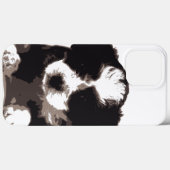白黒マルチーズ子犬 Case-Mate iPhoneケース (裏面 (横))
