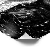 白黒マルディグラスマスク ポスター (コーナー)