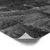 白黒マルーンの鐘の写真ポスター ポスター (角)