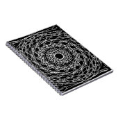 白黒マンダラデザイン ノートブック (右側)