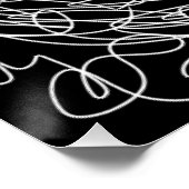 白黒マンダラデザイン ポスター (コーナー)