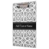 白黒マンダラパーソナライズされた禅 クリップボード (左)