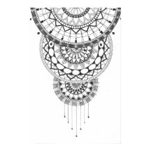 白黒マンダラプリント