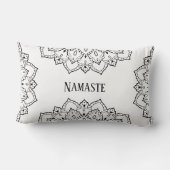 白黒マンダラランバーピロー ランバークッション (裏面)