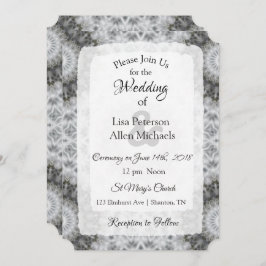 白黒マンダラ結婚式招待状 招待状