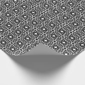 白黒マンダラ線パターン2 ラッピングペーパー (角)