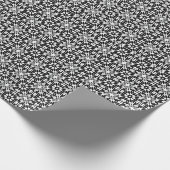 白黒マンダラ線パターン3 ラッピングペーパー (角)