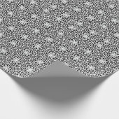 白黒マンダラ線パターン4 ラッピングペーパー (角)