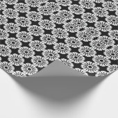 白黒マンダラ線パターン5 ラッピングペーパー (角)