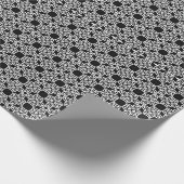 白黒マンダラ線パターン6 ラッピングペーパー (角)