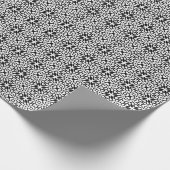 白黒マンダラ線パターン7 ラッピングペーパー (角)