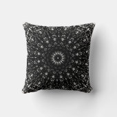 白黒マンダラ装飾用クッション クッション (裏面)