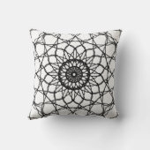 白黒マンダラ装飾用クッション クッション (裏面)