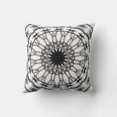 白黒マンダラ装飾用クッション クッション (裏面)
