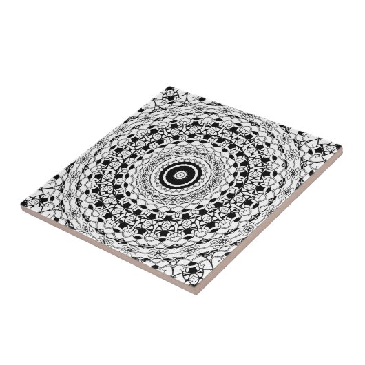 白黒マンダラ タイル (側面)