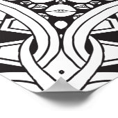 白黒マンダラ ポスター (角)