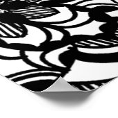 白黒マンダラ ポスター (角)