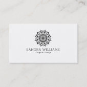 白黒マンダラ 名刺 (正面)