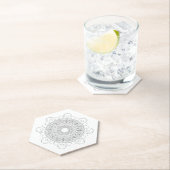 白黒マンダラv2 ペーパーコースター (インサイチュ)