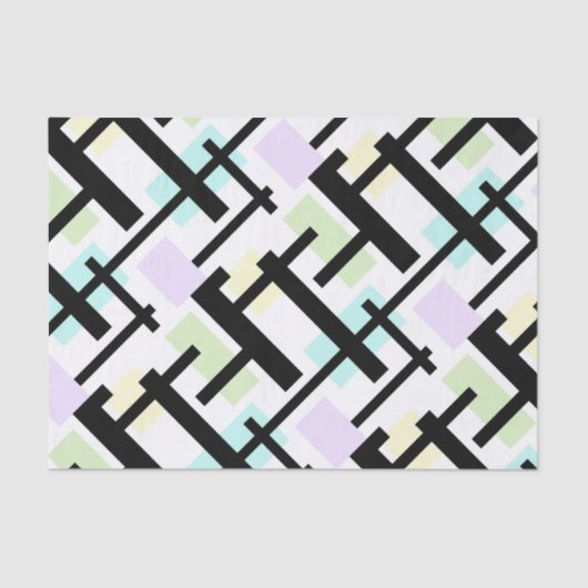 白黒マーキーティッシュペーパー 薄葉紙 (正面)