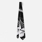 白黒マーブリング ネクタイ (裏面)