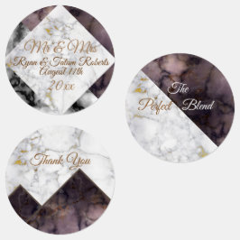 白黒マーブルカラーブロックカスタム大事な行事 ラベル