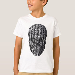 白黒マーブルスカル Tシャツ