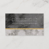 白黒マーブルテクスチャ 名刺 (裏面)