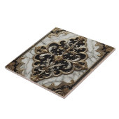 白黒マーブルデザイン タイル (側面)