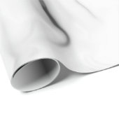 白黒マーブルミニマルエレガントリストギフト ラッピングペーパー (ロールコーナー)