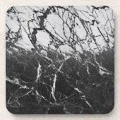 白黒マーブルルッモダンクグラムシミニマルック コースター (正面)