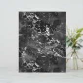 白黒マーブル銀河系スクラップブック紙シート (スタンド正面)