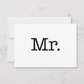 白黒ミスター結婚ズ記念日引用文 カード (正面)