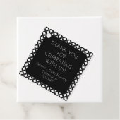 白黒ミッドセンチュリー50th誕生日ありがとう フェイバータグ (インサイチュ)