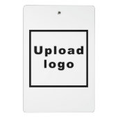 白黒ミニクリップボードにビジネスブランド ミニクリップボード (裏面)