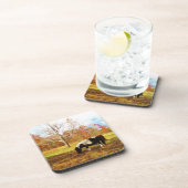 白黒ミニチュアポニー/馬 コースター (右側)