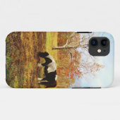 白黒ミニチュアポニー/馬 Case-Mate iPhoneケース (裏面(横))