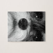 白黒ミニチュア・シュナウツァー ジグソーパズル (横)