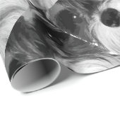 白黒ミニチュア・シュナウツァー ラッピングペーパー (ロールコーナー)