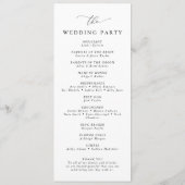 白黒ミニマエレガントリスト結婚ズ プログラム (裏面)