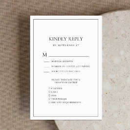 白黒ミニマエレガントリス縁どト結婚ズ 出欠カード