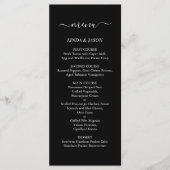 白黒ミニマエレガントリモダンアル結婚ズ メニュー (正面)