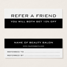 白黒ミニマモダンリスト紹介カード