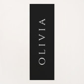 白黒ミニマリストのヨガマット ヨガマット (正面)