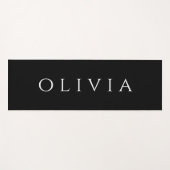 白黒ミニマリストのヨガマット ヨガマット (正面(横))