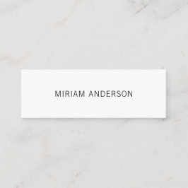 白黒ミニマリストの名刺 スキニー名刺