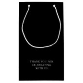 白黒ミニマリストへようこそ スモールペーパーバッグ (裏面)